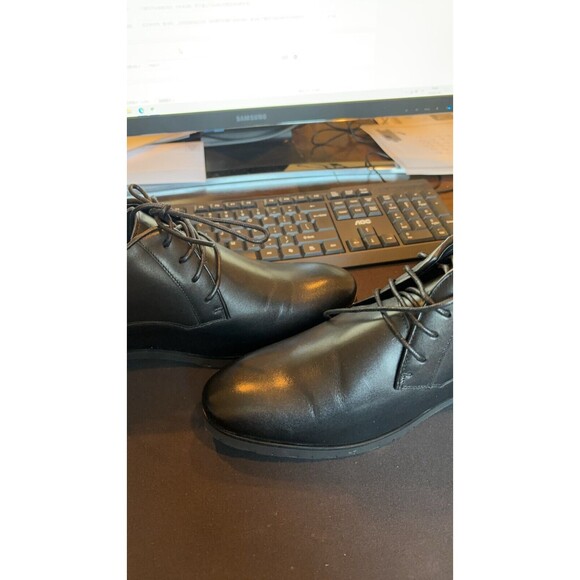 US10 CHAMARIPA Elevator Shoes Men Black Oxford Dress Shoes increase 10cm/3.9inch
